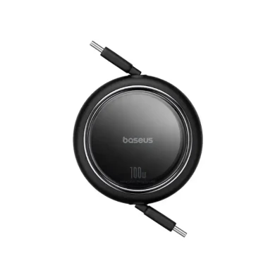کابل فست شارژ جمع شونده Baseus Free2Draw Mini Type-C To Type-C 100W  طول 100 سانتی‌متر