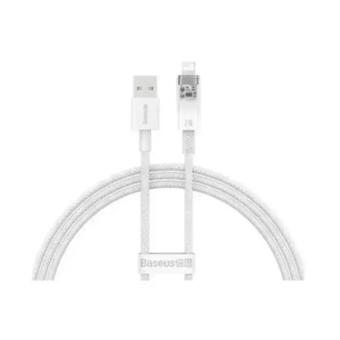 کابل شارژ USB to iP باسئوس مدل Explorer Series Smart Temperature Control با طول 1متر 2.4 آمپر