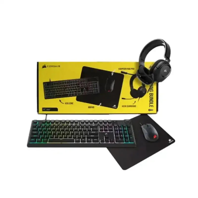 باندل گیمینگ کورسیر مدل CH-9226F65-NA (هدست،کیبورد،ماوس و ماوس پد)
