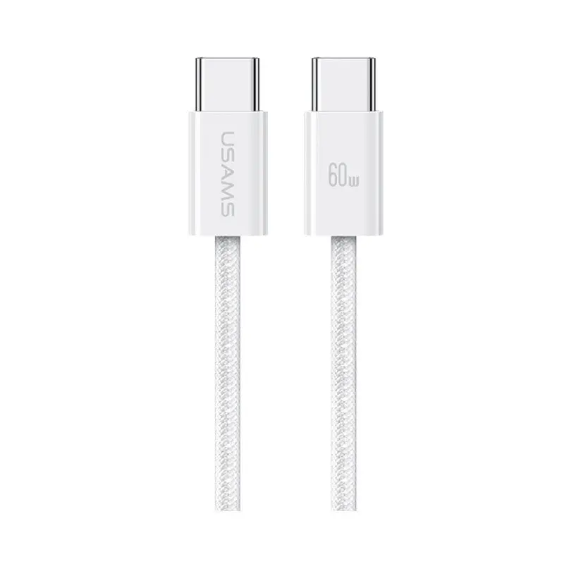 کابل شارژ USB-C to USB-C یوسمز مدل US-SJ656 با طول 1.2 متر توان 60 وات
